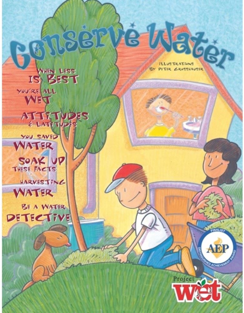 Book cover of two children planting a tree in front of a house.