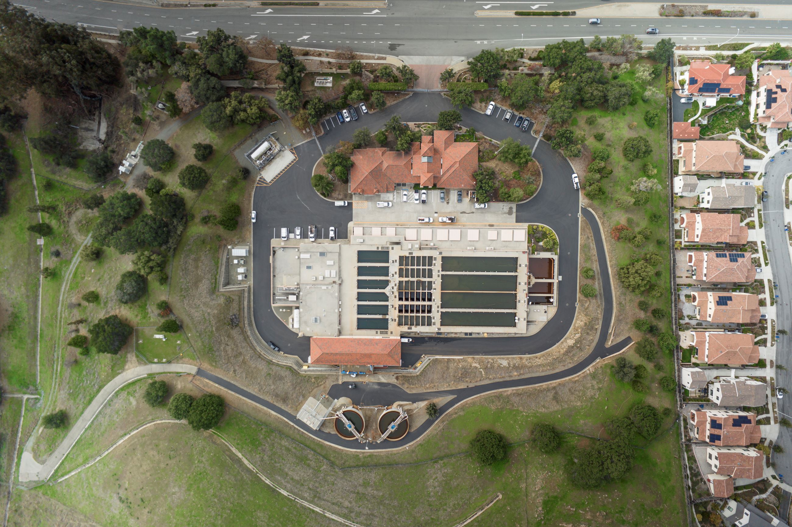 Drone image taken of Treatment Plant No.2