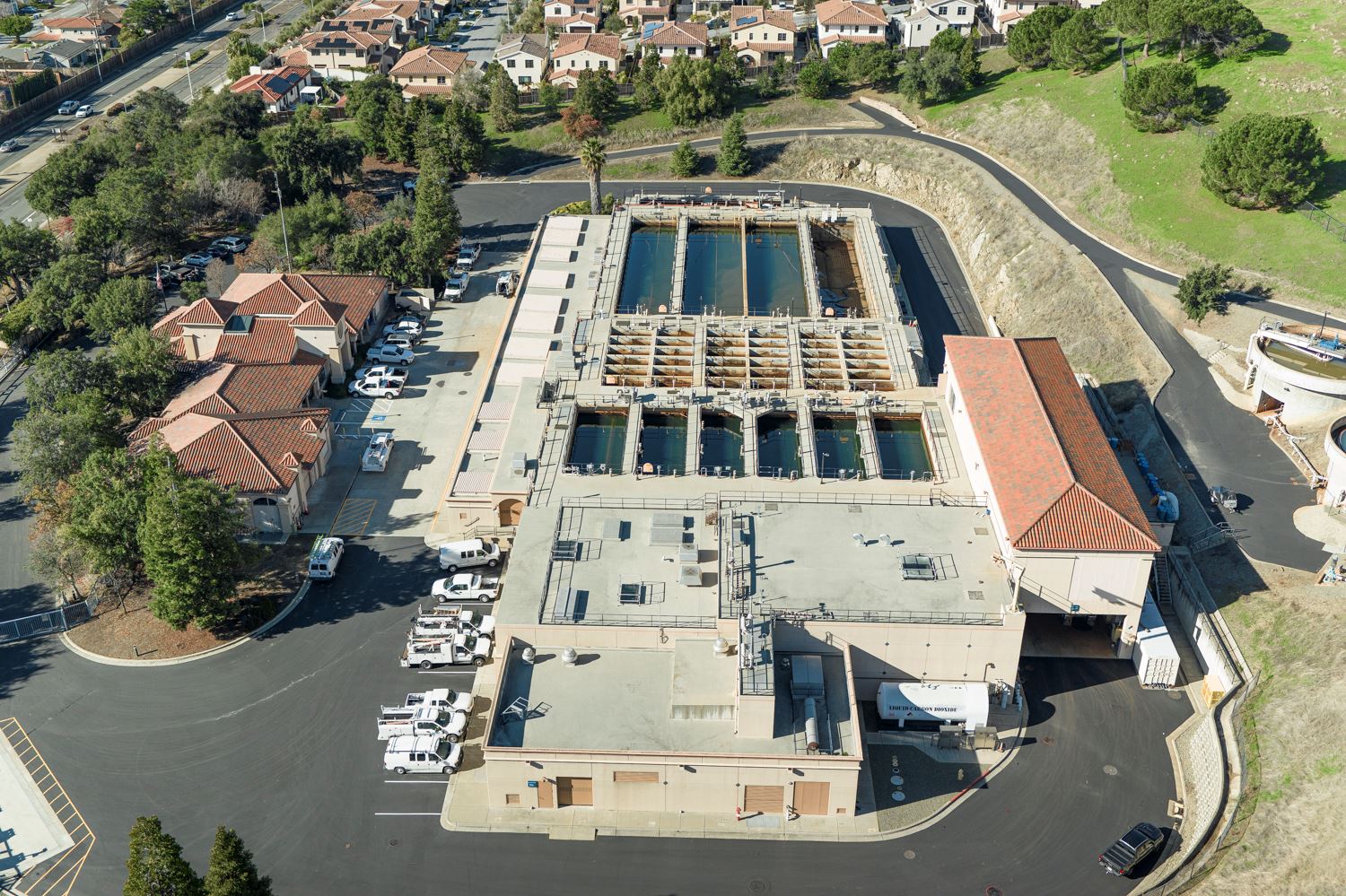 Aerial view of Water Treatment Plant No. 2