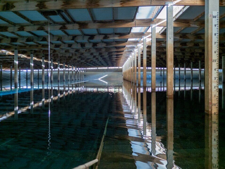 Image of the Alameda Reservoir filled