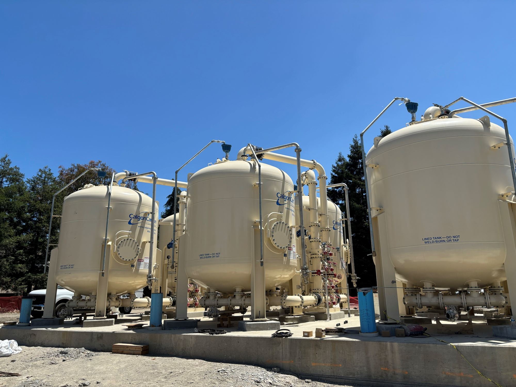 Image of an ion exchange vessel